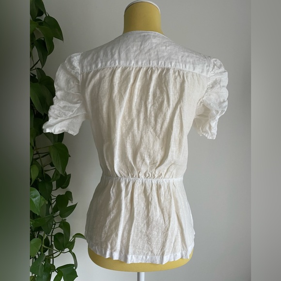 Meadow rue anthropologie linen button down top - Picture 2 of 2